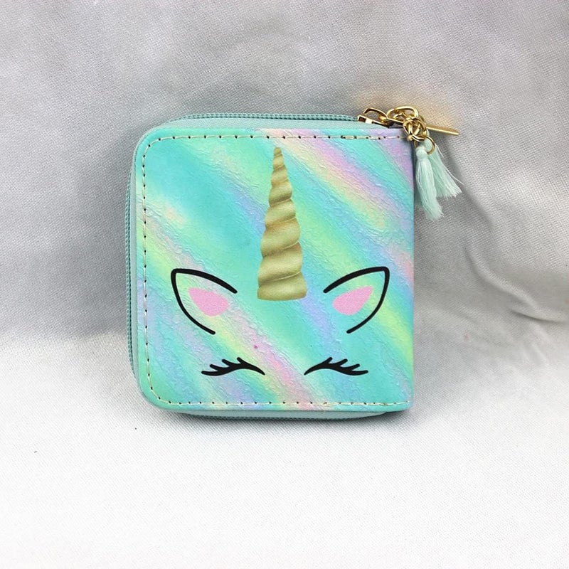 Timlee Cute Rainbow Unicorn Wallet For Girls Kids Zipper Wallet Short Clutch Bag PU Leather Purse,Christmas Gift Women Wallets (0316M) - Image 5